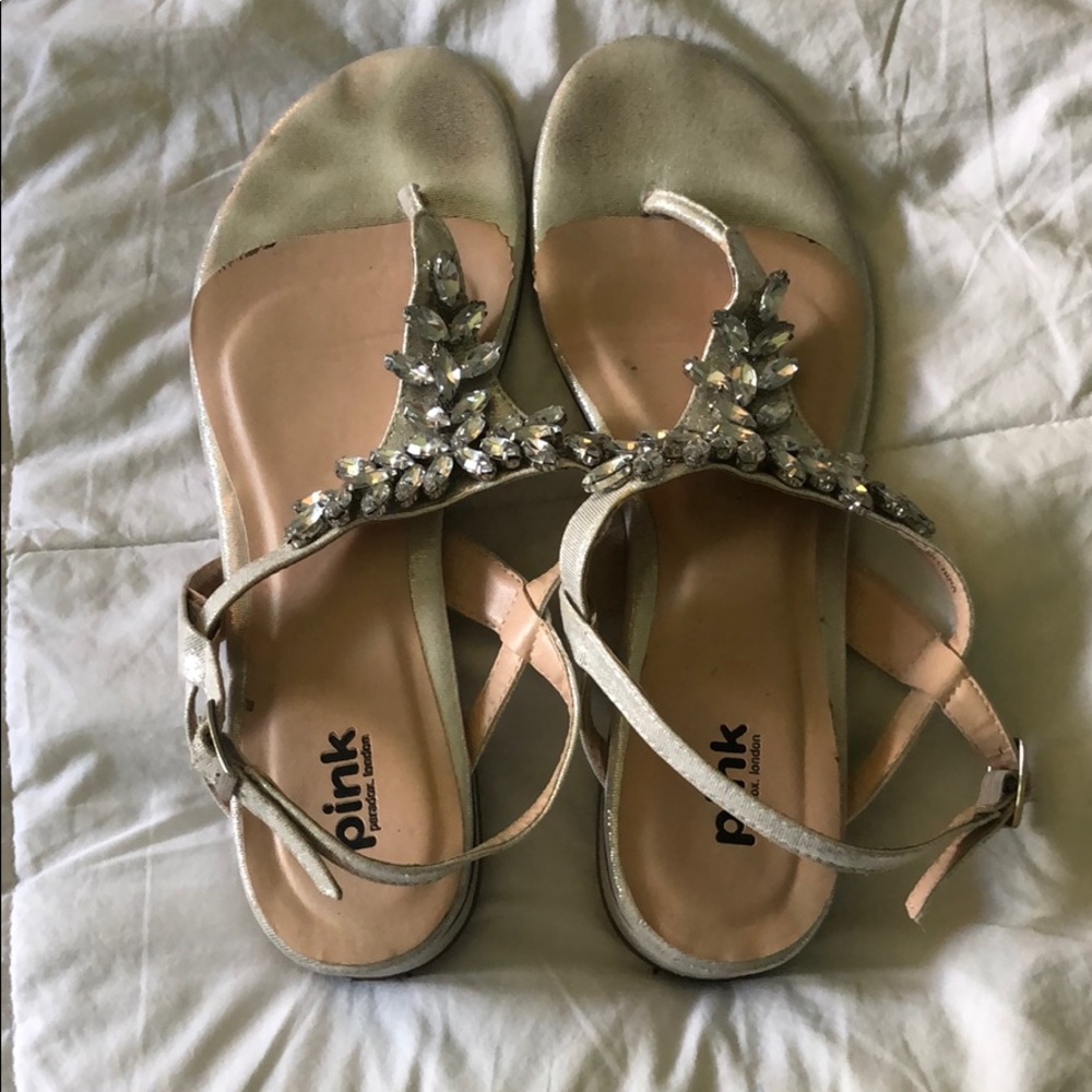 Bejeweled Sandals (worn once!)